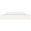 Cadre de lit Blanc Bois massif 180x200 cm Super King