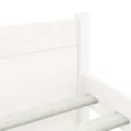 Cadre de lit Blanc Bois massif 180x200 cm Super King