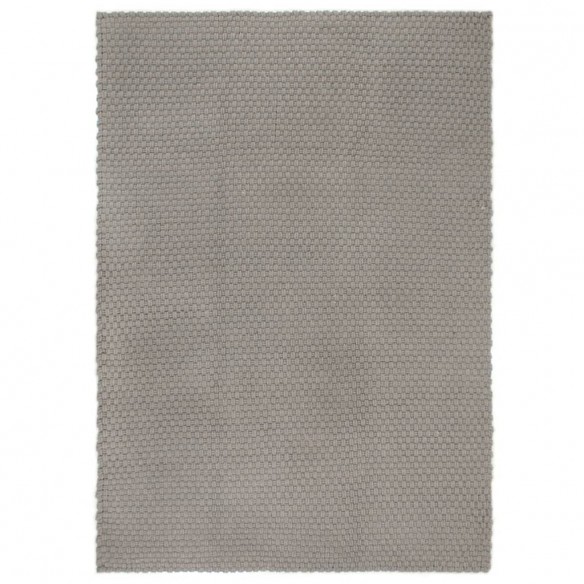 Tapis rectangulaire Gris 160x230 cm Coton