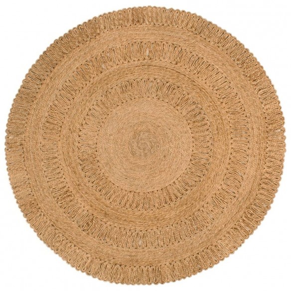 Tapis Jute tressé à la main 150 cm Rond