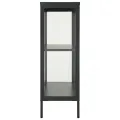 Buffet Anthracite 75x35x105 cm Acier et verre