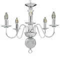 Lustre Argenté 5 ampoules E14