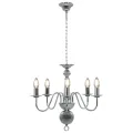 Lustre Argenté 5 ampoules E14