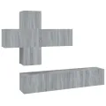 Ensemble de meubles TV 7 pcs Sonoma gris Bois d'ingénierie