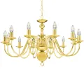 Lustre Doré 12 ampoules E14