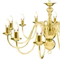 Lustre Doré 12 ampoules E14