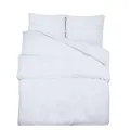Ensemble de housse de couette Blanc 135x200 cm Coton
