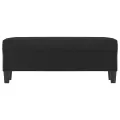 Banc Noir 100x35x41 cm Similicuir