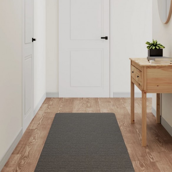 Tapis de couloir anthracite 60x180 cm