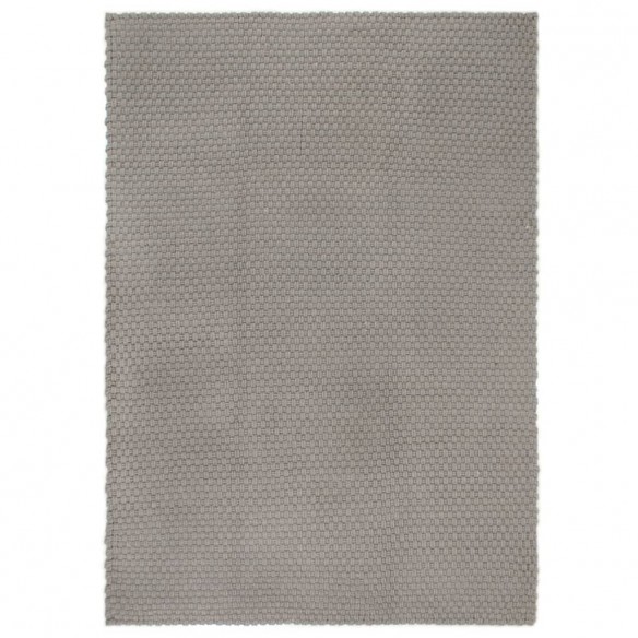 Tapis rectangulaire Gris 80x160 cm Coton