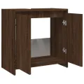 Armoire de bain Chêne marron 60x33x61 cm Bois d'ingénierie