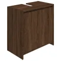 Armoire de bain Chêne marron 60x33x61 cm Bois d'ingénierie