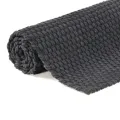 Tapis rectangulaire Anthracite 160x230 cm Coton