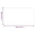 Tapis de couloir anthracite 100x180 cm