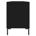 Meuble TV noir 150x30x44,5 cm bois d'ingénierie