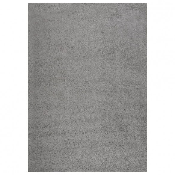 Tapis shaggy à poils longs Gris 120x170 cm