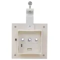Lampes solaires à LED carrées d'extérieur 12 pcs 12 cm Blanc
