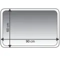 RIDDER Tapis de salle de bains Coins 60 x 90 cm Gris 7103307