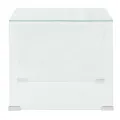 Table basse 49,5 x 50 x 45 cm Verre trempé Transparent