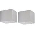 Applique murale d'extérieur en forme de cube 2 pcs