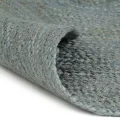 Tapis fait à la main Jute Rond 90 cm Vert olive