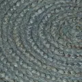 Tapis fait à la main Jute Rond 90 cm Vert olive