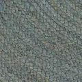 Tapis fait à la main Jute Rond 90 cm Vert olive