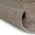 Tapis fait à la main Jute Rond 120 cm Gris