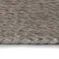 Tapis fait à la main Jute Rond 120 cm Gris