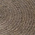 Tapis fait à la main Jute Rond 120 cm Gris