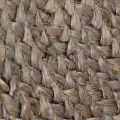 Tapis fait à la main Jute Rond 120 cm Gris