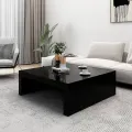 Table basse Noir 100x100x35 cm Aggloméré
