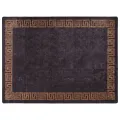 Tapis lavable noir et doré 400x300 cm antidérapant
