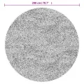 Tapis lavable multicolore Ø 200 cm antidérapant