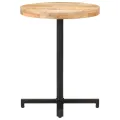 Table de bistro Ronde Ø60x75 cm Bois de manguier brut