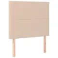 cadre de lit avec matelas et LED Cappuccino 90x190cm