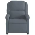 Fauteuil inclinable Gris foncé Velours
