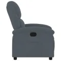 Fauteuil inclinable Gris foncé Velours