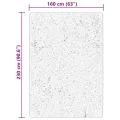Tapis HUARTE à poils courts doux et lavable bleu 160x230 cm