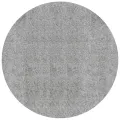 Tapis shaggy PAMPLONA poils longs moderne gris Ø 100 cm