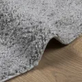 Tapis shaggy PAMPLONA poils longs moderne gris Ø 100 cm