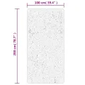 Tapis OVIEDO à poils courts vert 100x200 cm