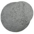 Tapis shaggy PAMPLONA poils longs moderne vert Ø 80 cm