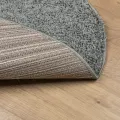 Tapis shaggy PAMPLONA poils longs moderne vert Ø 80 cm