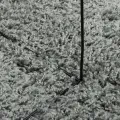 Tapis shaggy PAMPLONA poils longs moderne vert Ø 80 cm