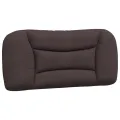 Lit avec matelas marron foncé 90x200 cm tissu
