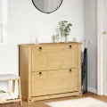 Armoire à chaussures Corona 99x32x85 cm bois de pin massif