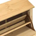 Armoire à chaussures Corona 99x32x85 cm bois de pin massif