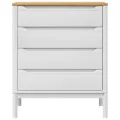 Commode FLORO blanc bois de pin massif
