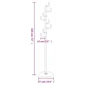 Porte-manteau blanc 183 cm fer enduit de poudre